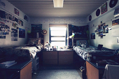 A more guy-friendly take on double bed decor.